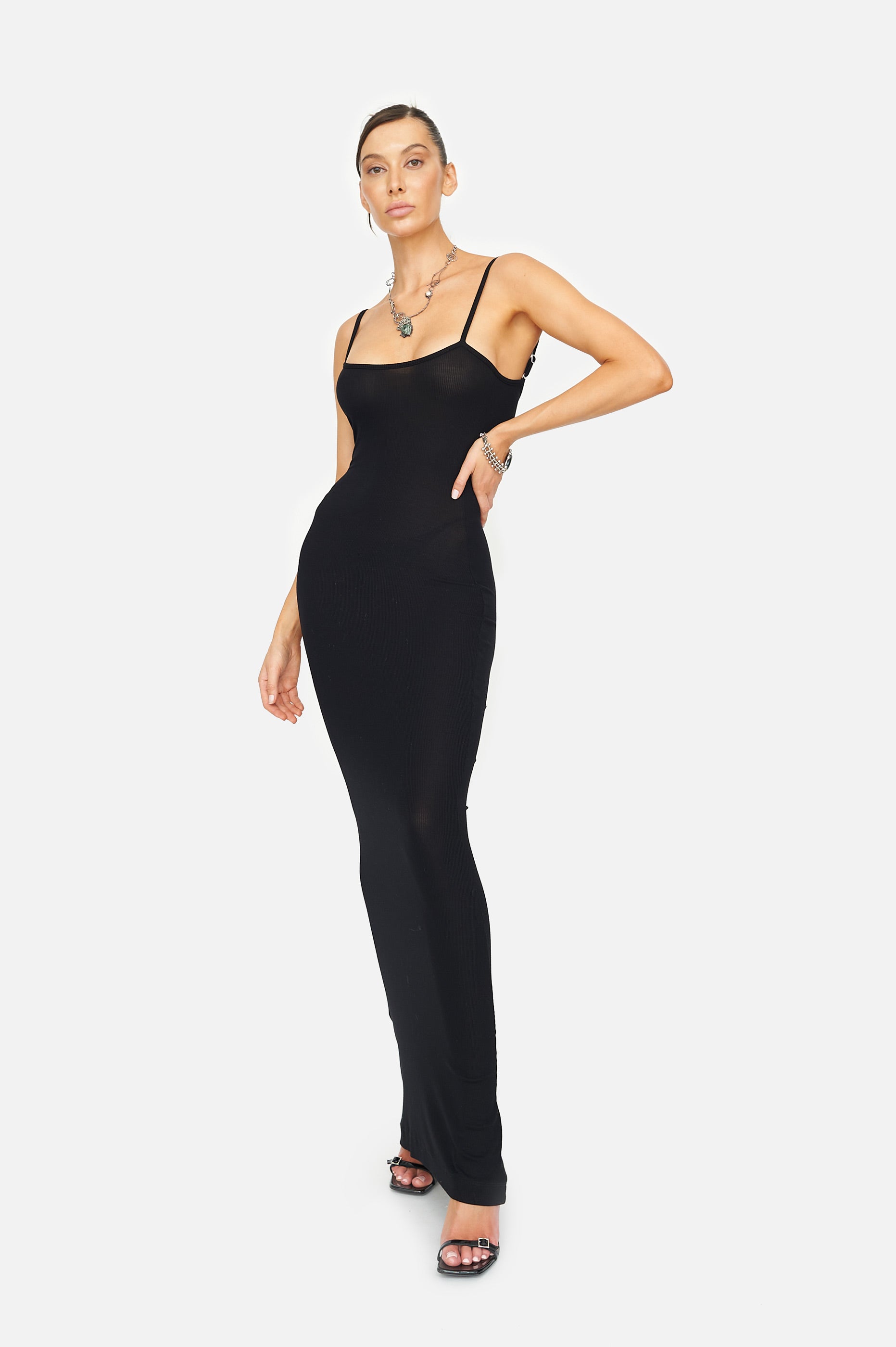 RHEA SCULPT BLACK DRESS - LACER