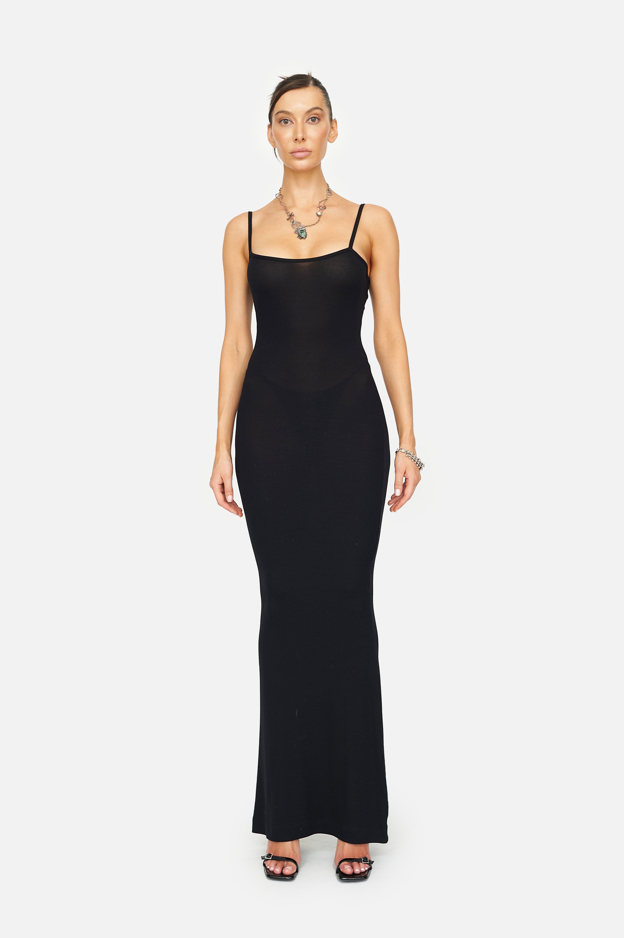 RHEA SCULPT BLACK DRESS - LACER