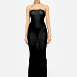 S-ANDREA BLACK DRESS - LACER