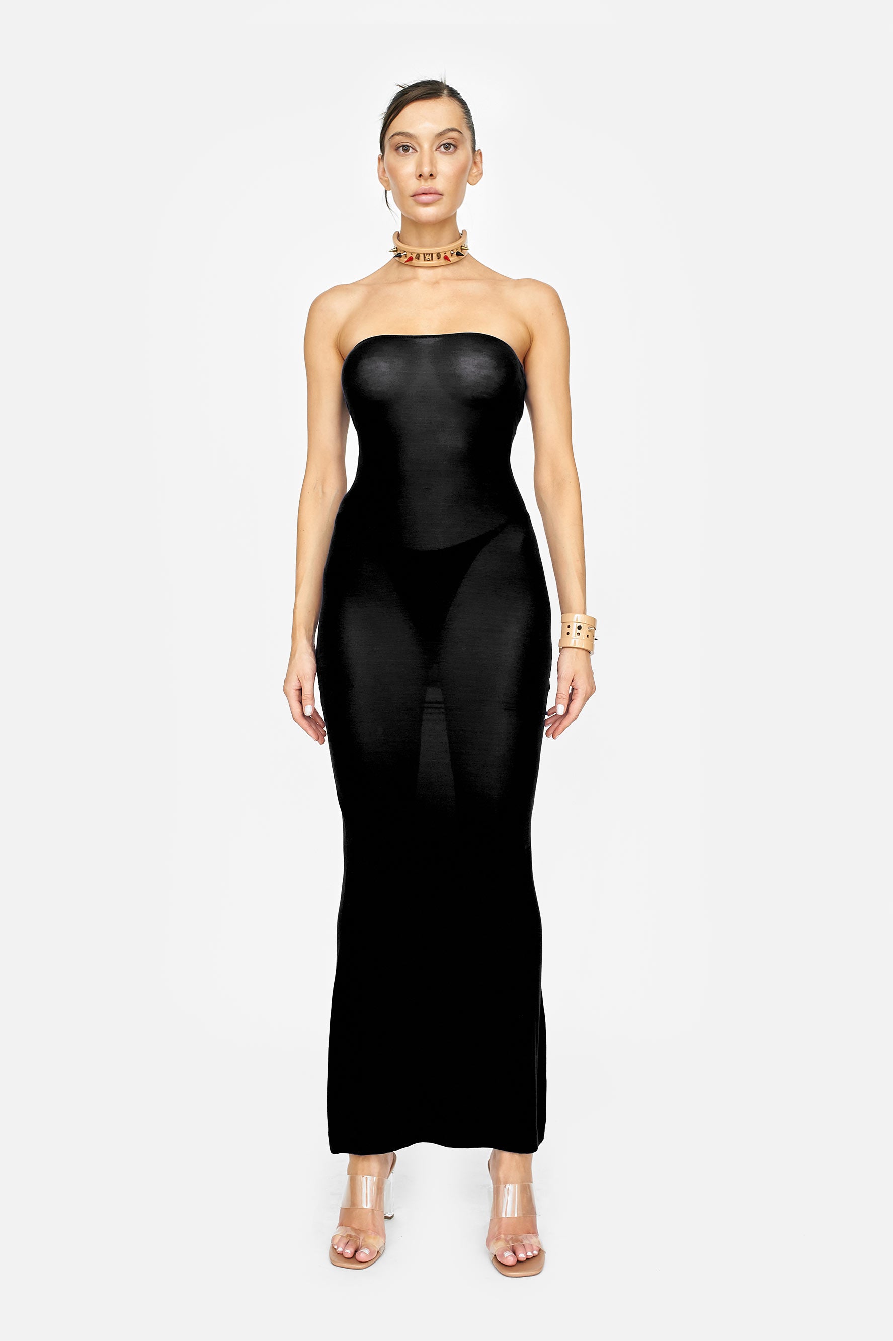 S-ANDREA BLACK DRESS - LACER