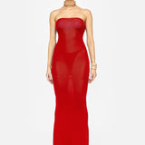 S-ANDREA RED DRESS - LACER