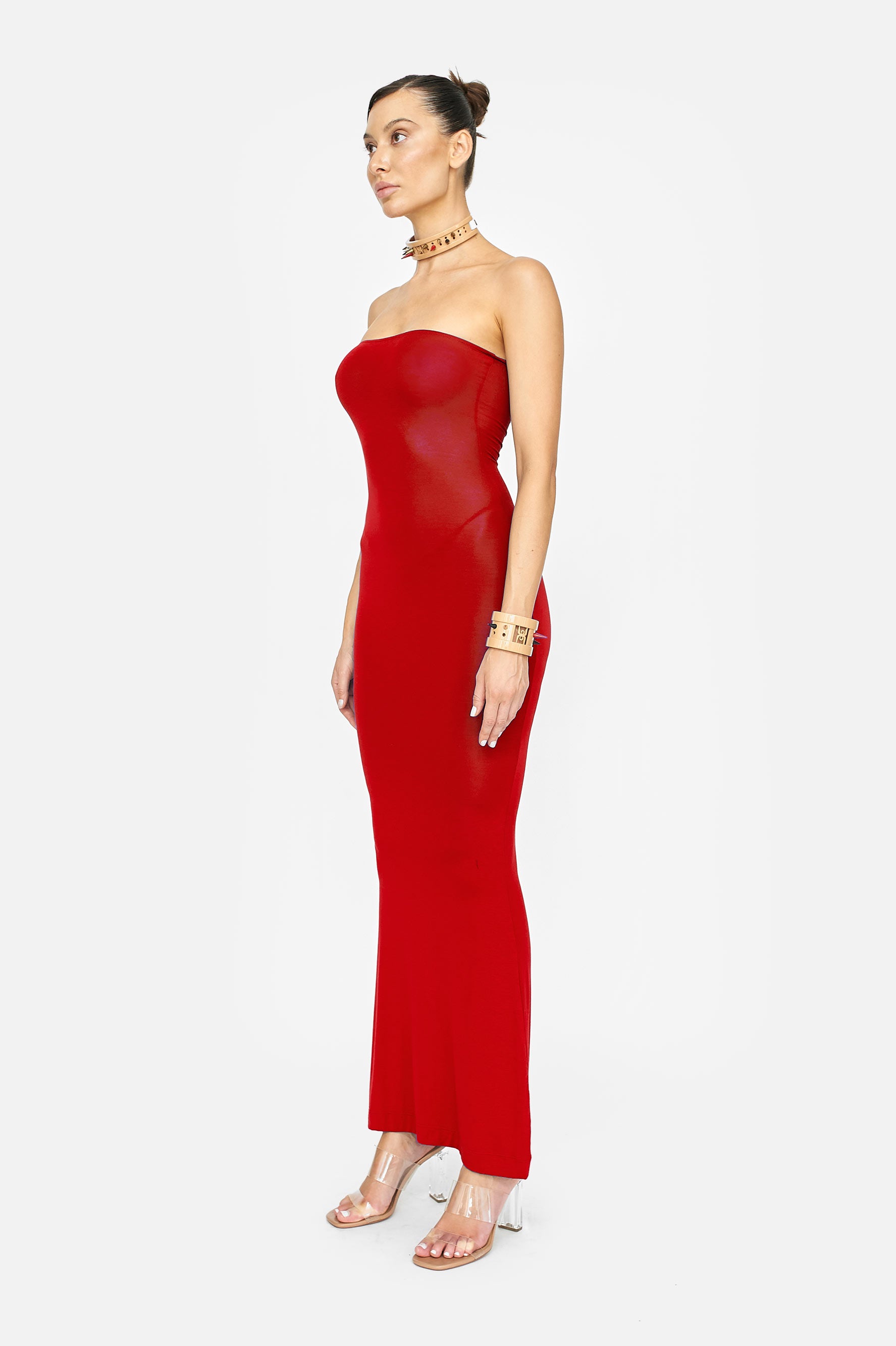 S-ANDREA RED DRESS - LACER