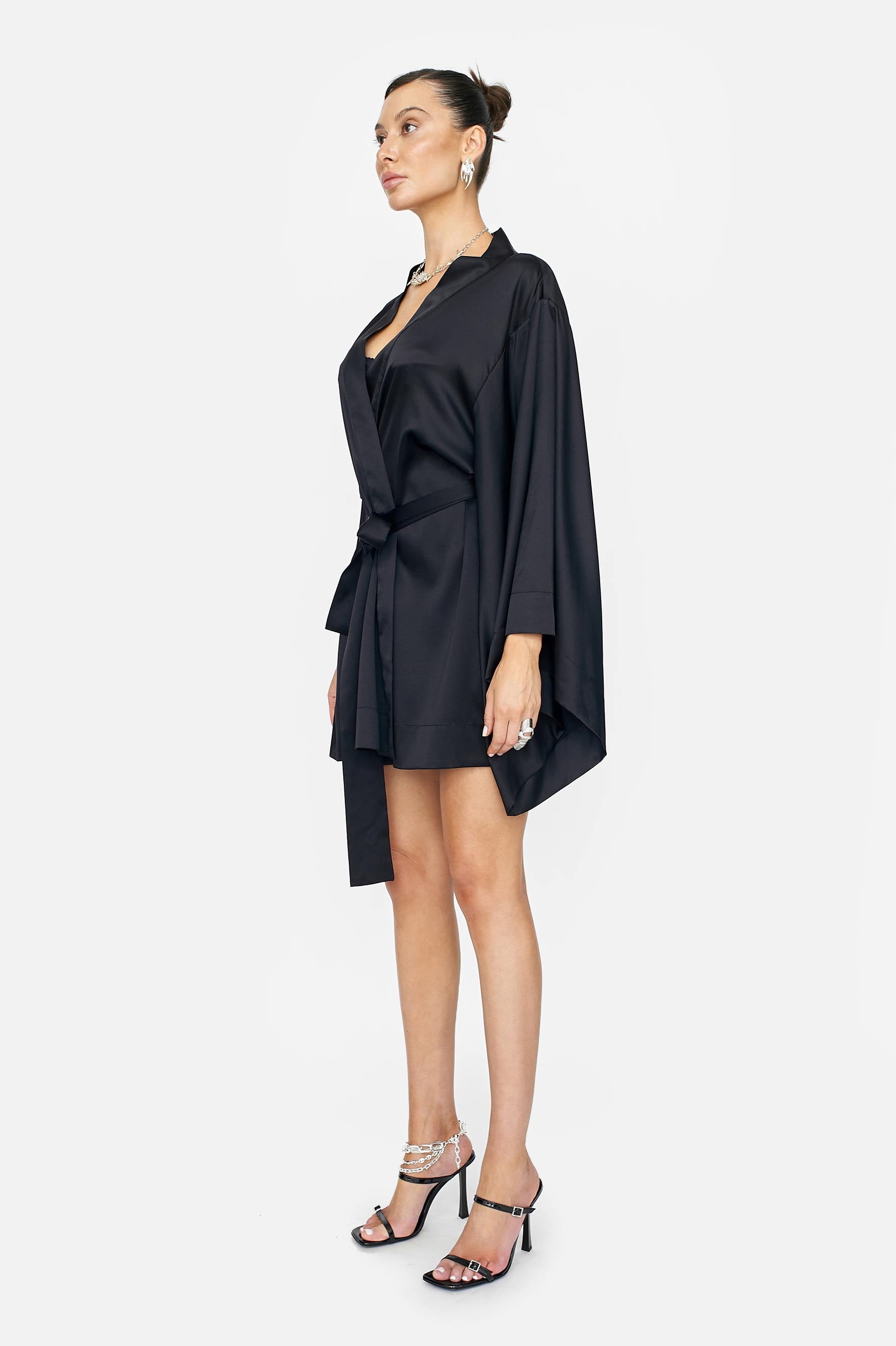 GAIA KIMONO (BLACK) - LACER
