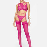 NOTEARS™ STOCKINGS-119 (MAGENTA) - LACER