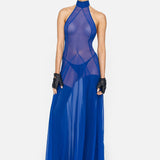 MARSYLIA DRESS (BLUE) - LACER