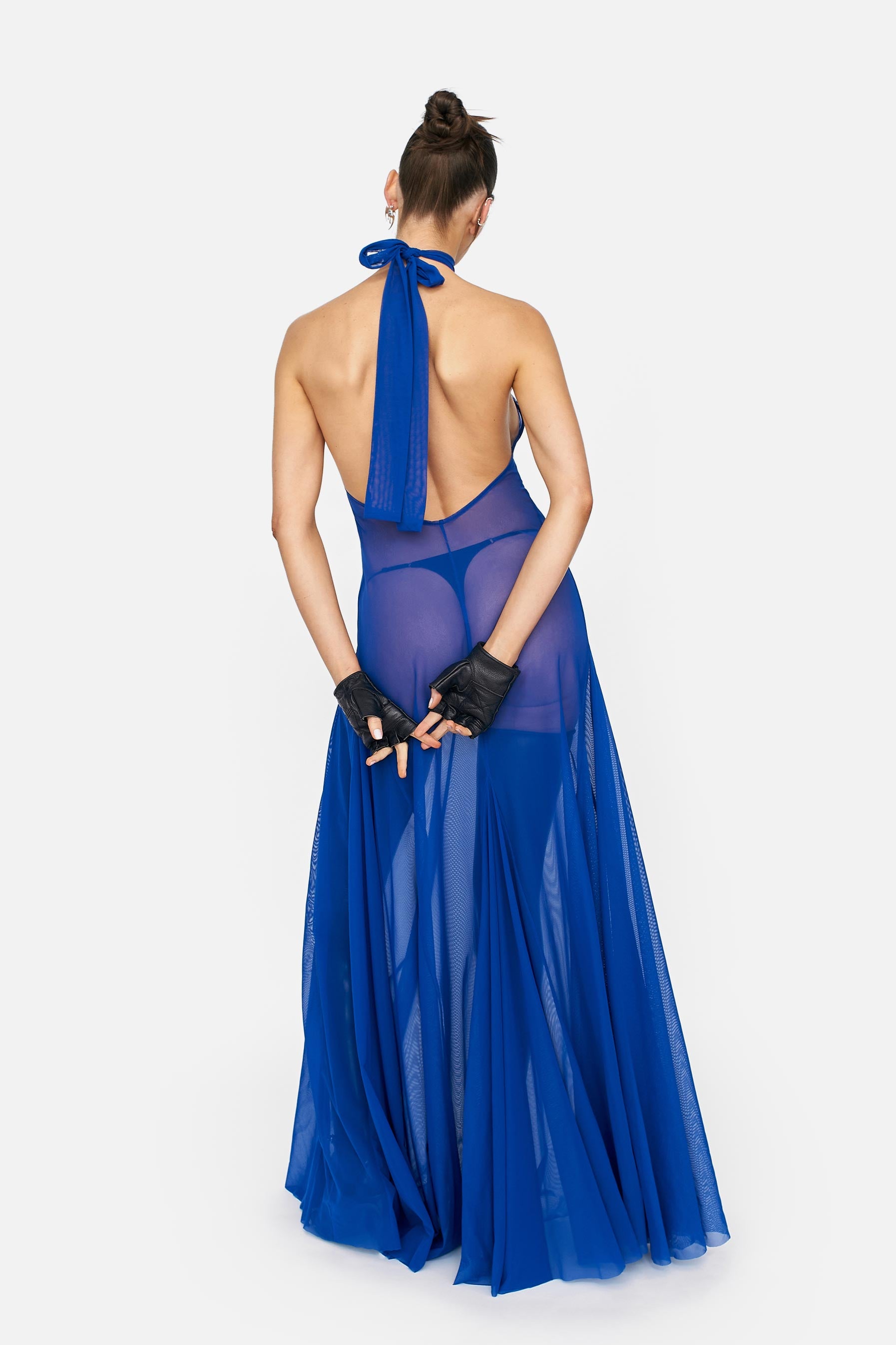 MARSYLIA DRESS (BLUE) - LACER