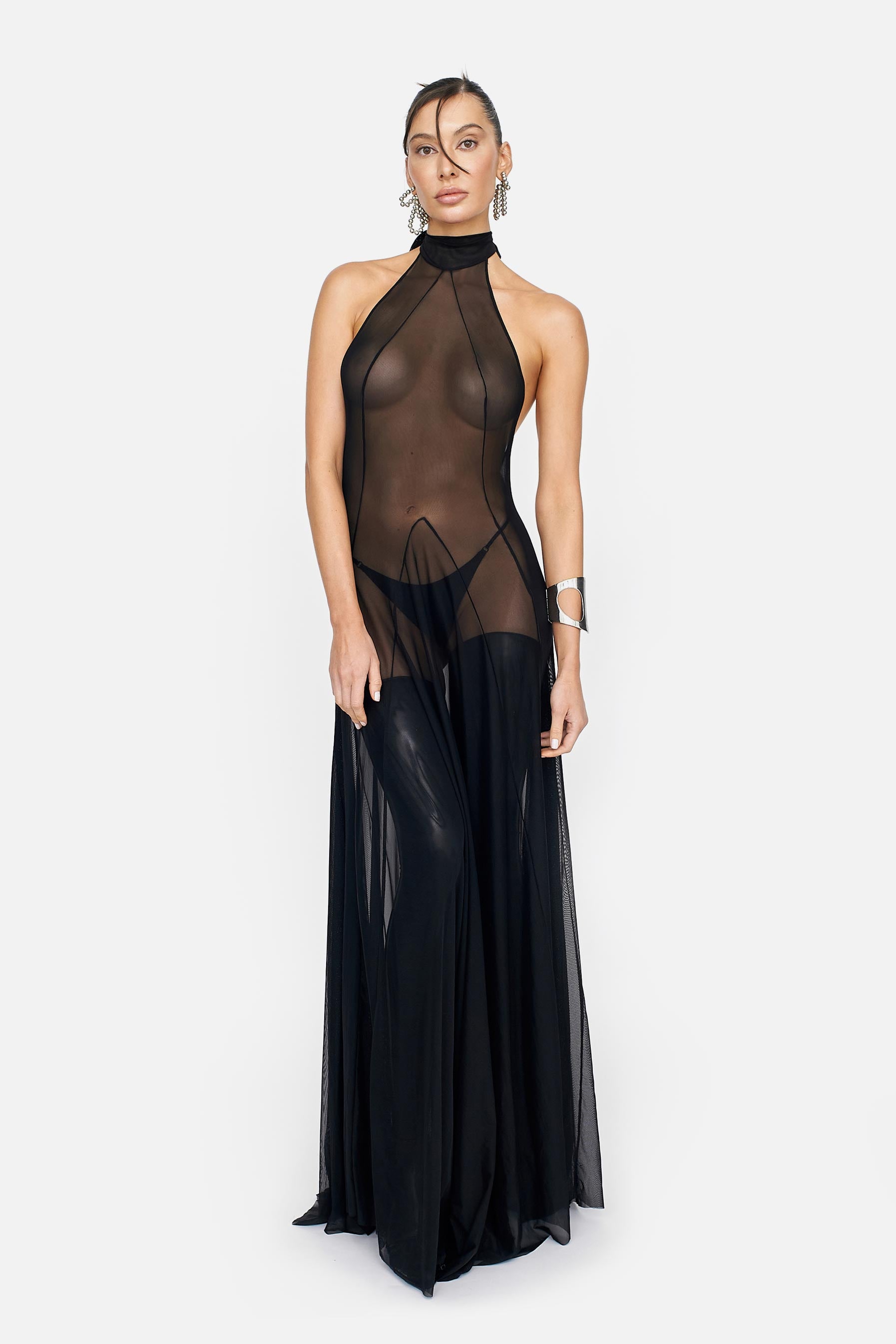 MARSYLIA DRESS (BLACK) - LACER
