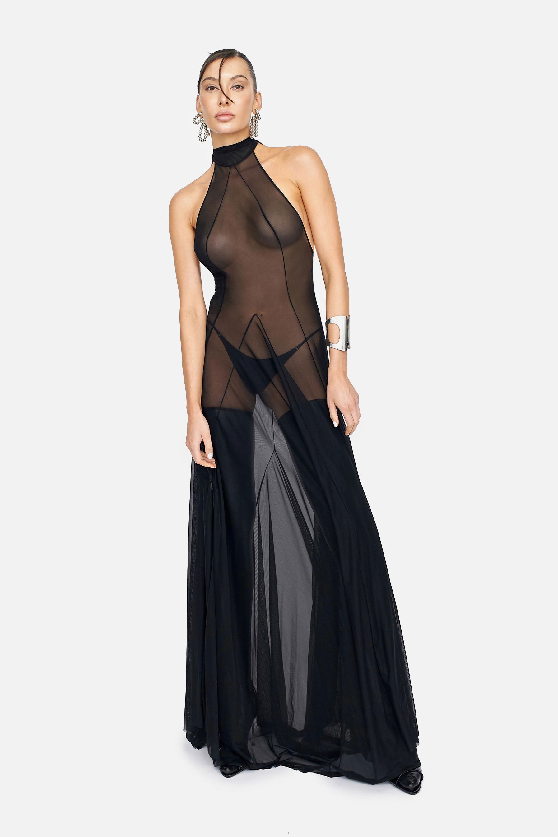MARSYLIA DRESS (BLACK) - LACER