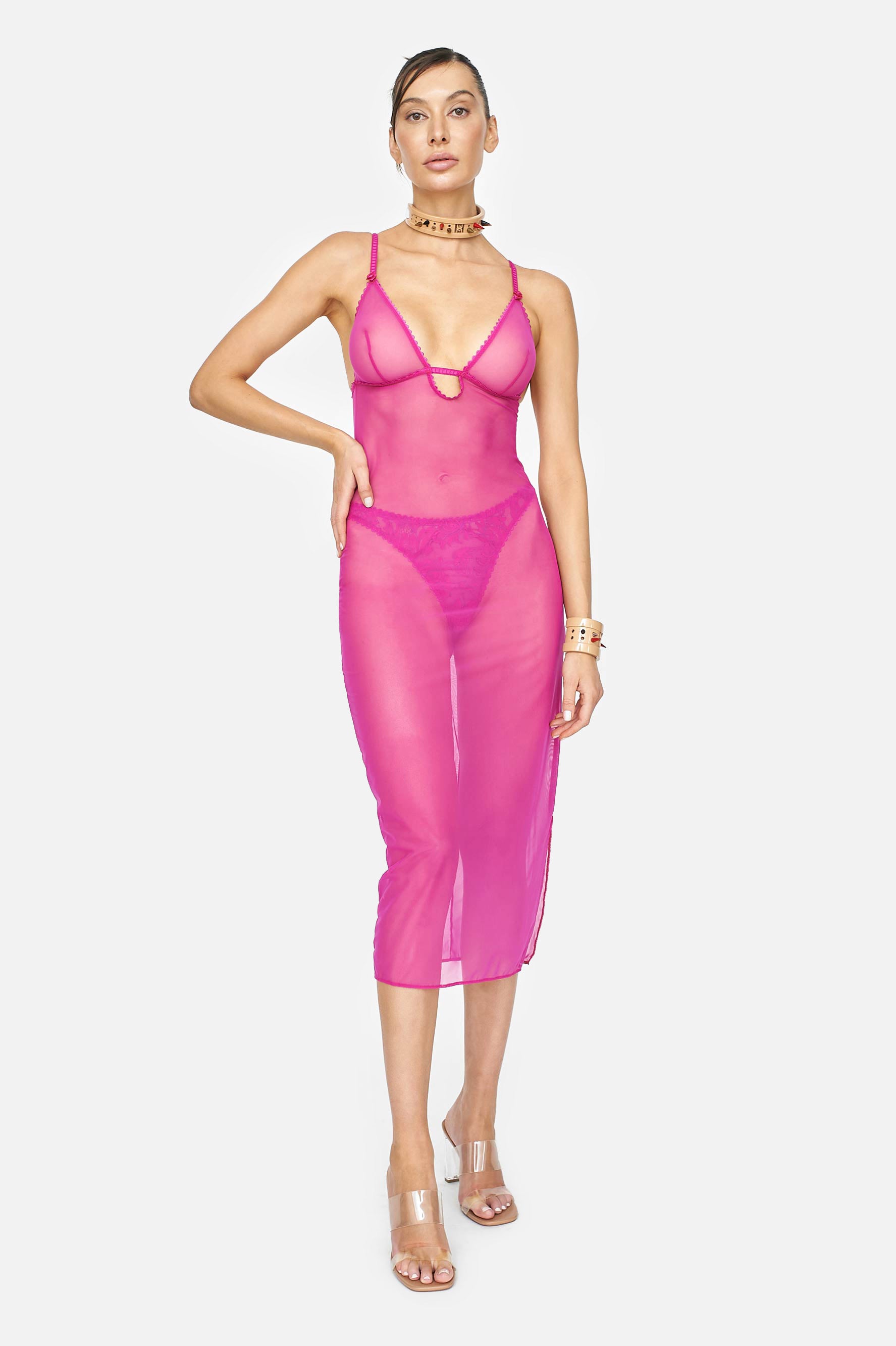 MIST-Y DRESS (MAGENTA) - LACER