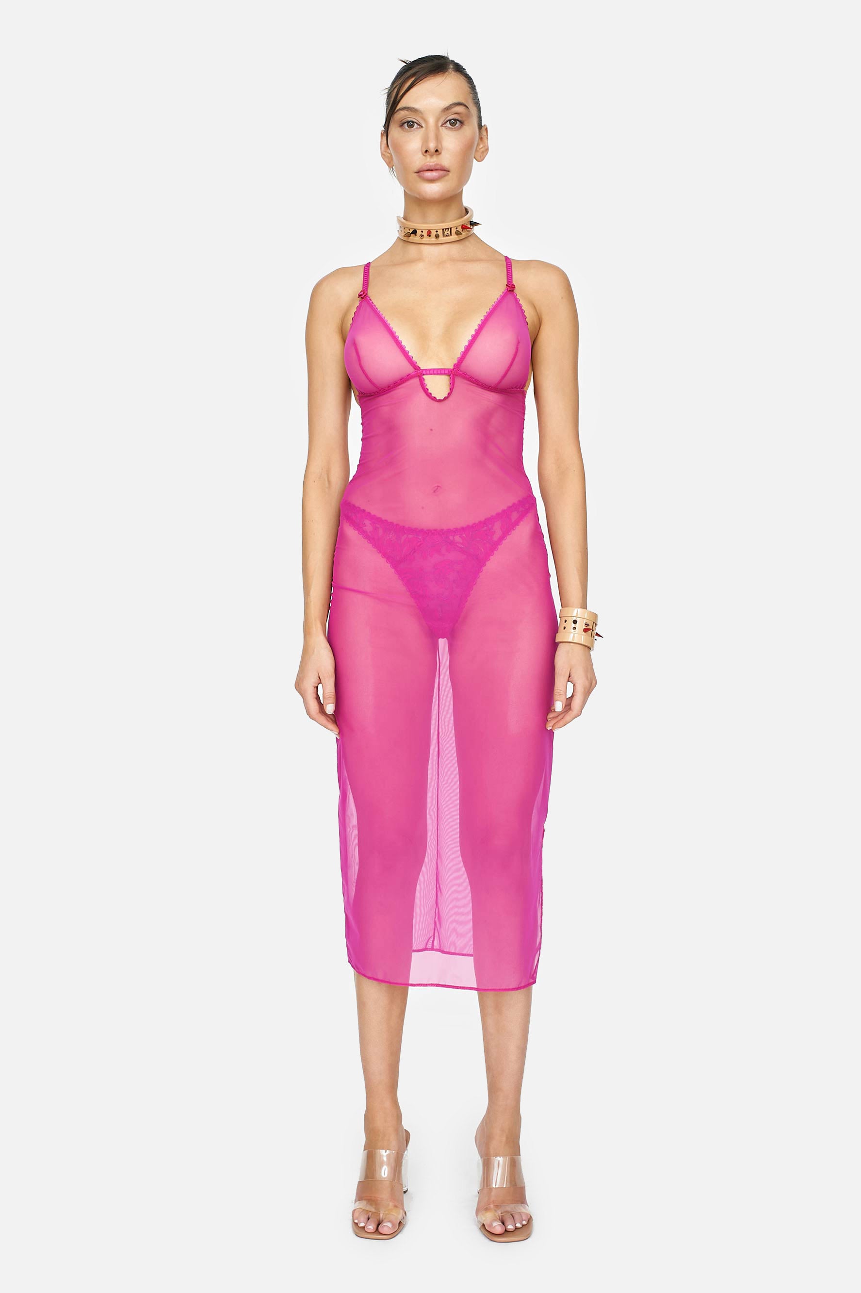MIST-Y DRESS (MAGENTA) - LACER
