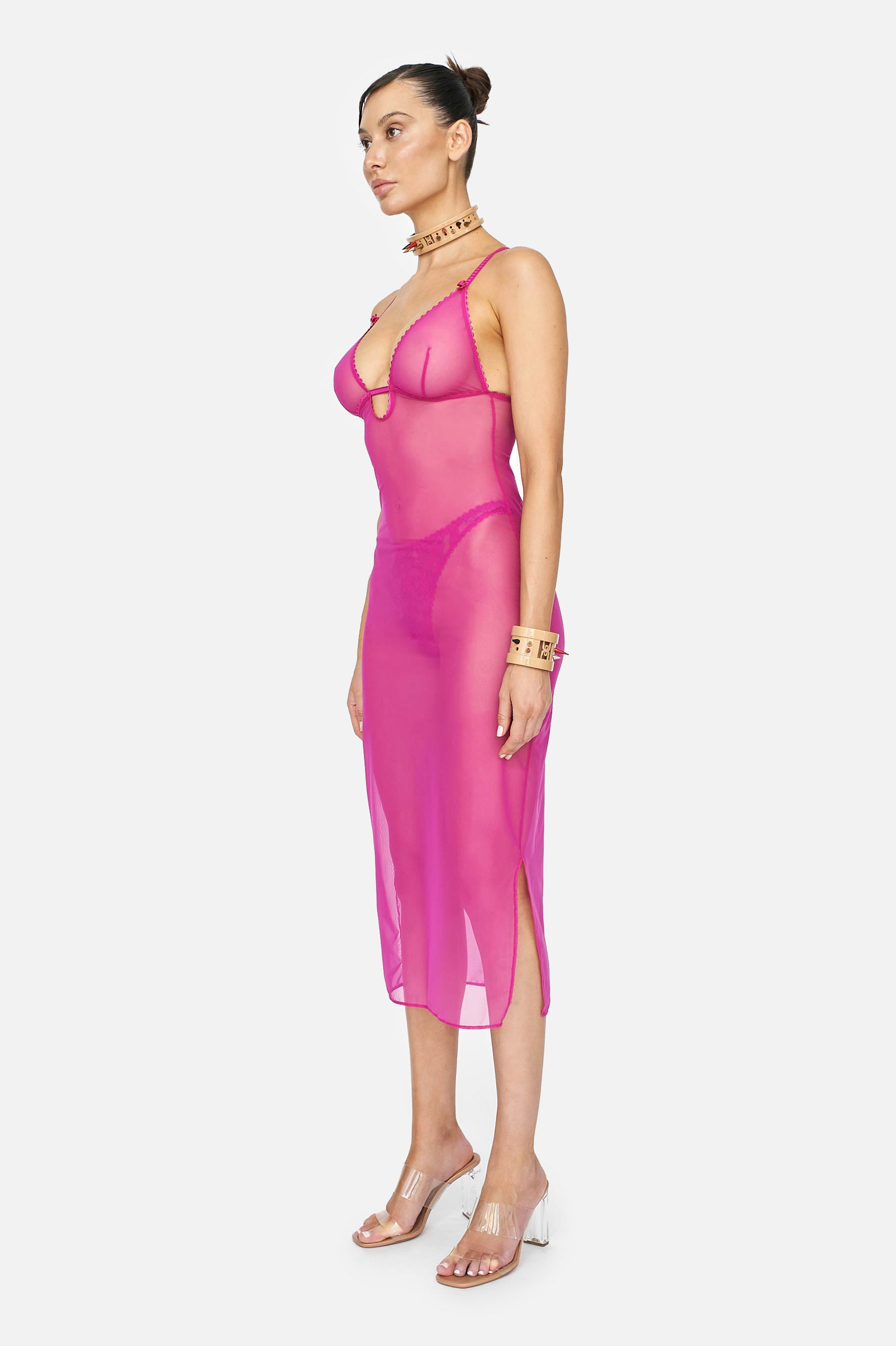 MIST-Y DRESS (MAGENTA) - LACER