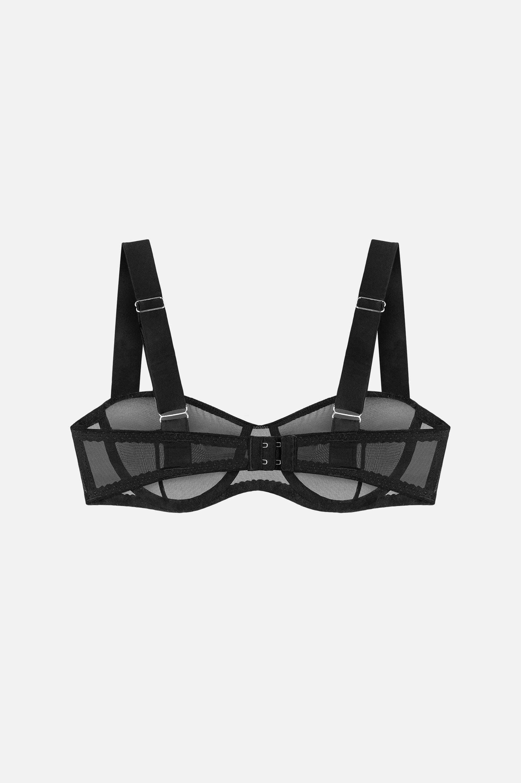 MIST-Y BLACK BRA - LACER