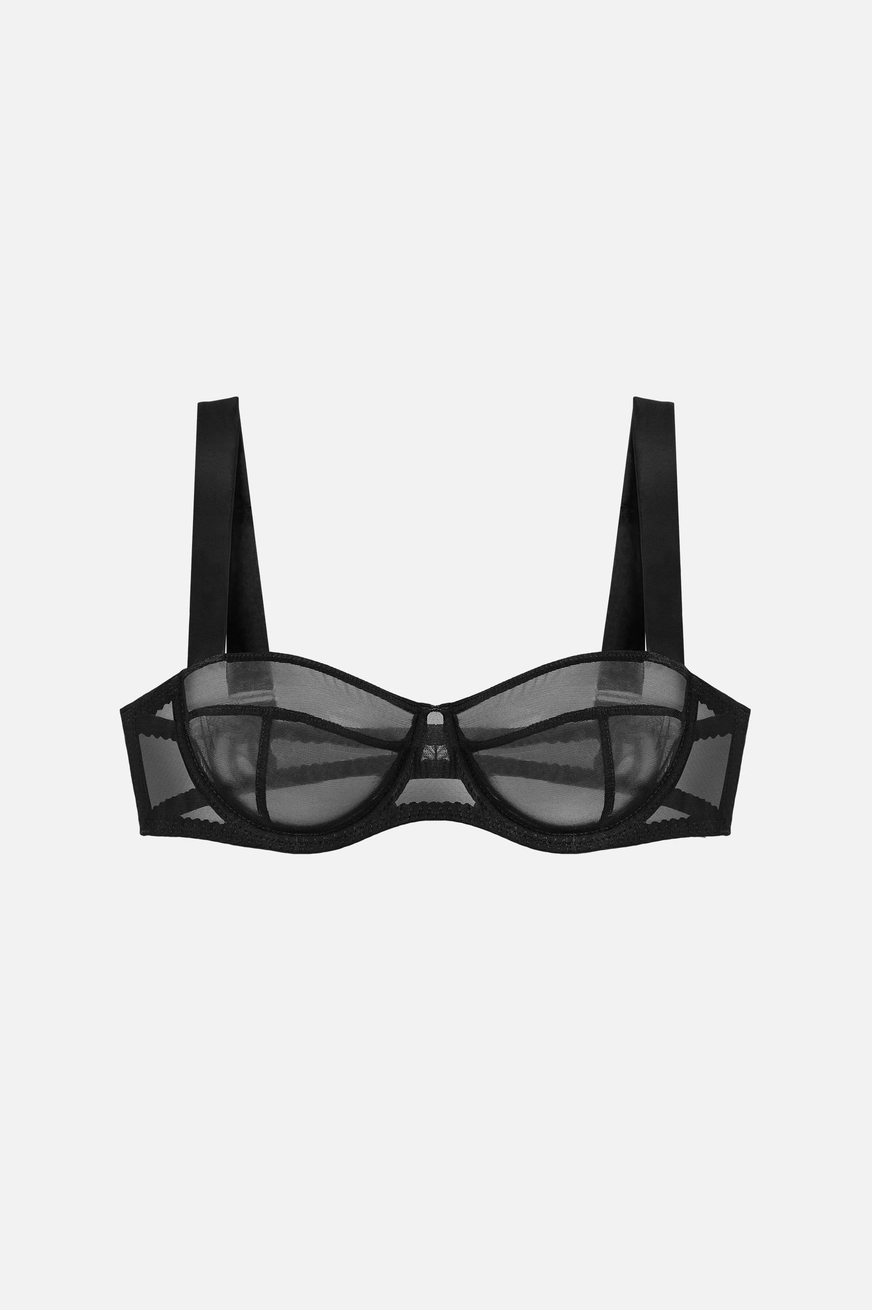 MIST-Y BLACK BRA - LACER