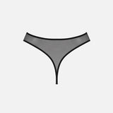MIST-Y HIGH WAIST THONG (BLACK) - LACER