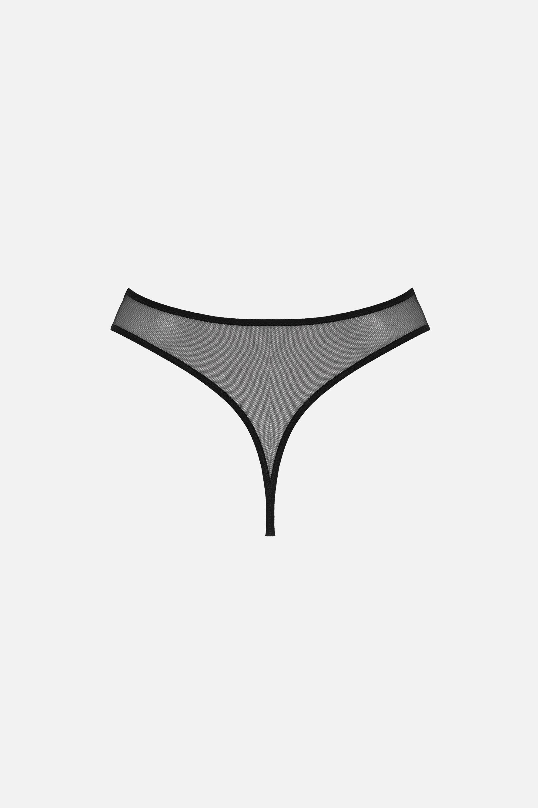 MIST-Y HIGH WAIST THONG (BLACK) - LACER