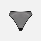 MIST-Y HIGH WAIST THONG (BLACK) - LACER