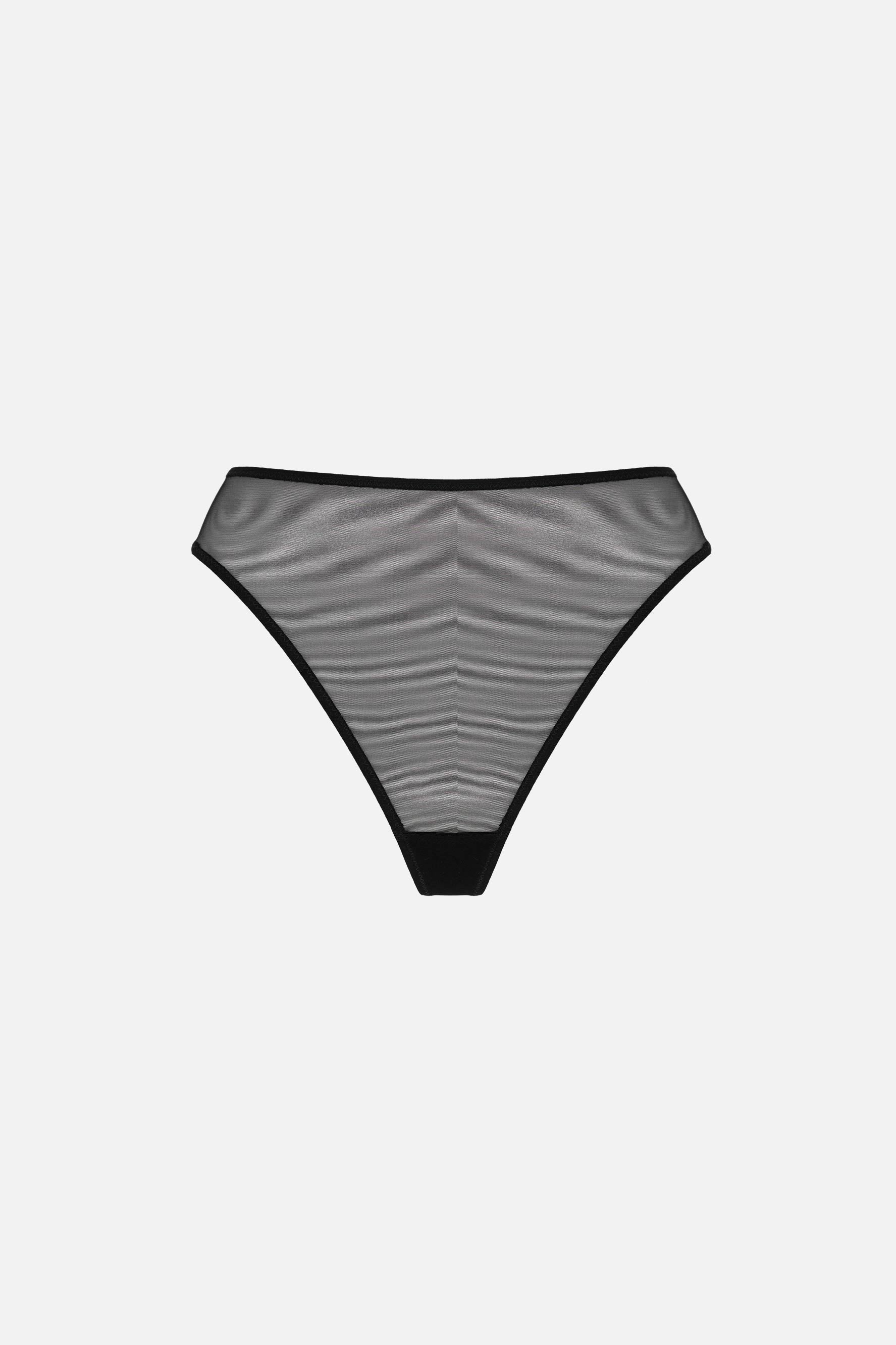 MIST-Y HIGH WAIST THONG (BLACK) - LACER