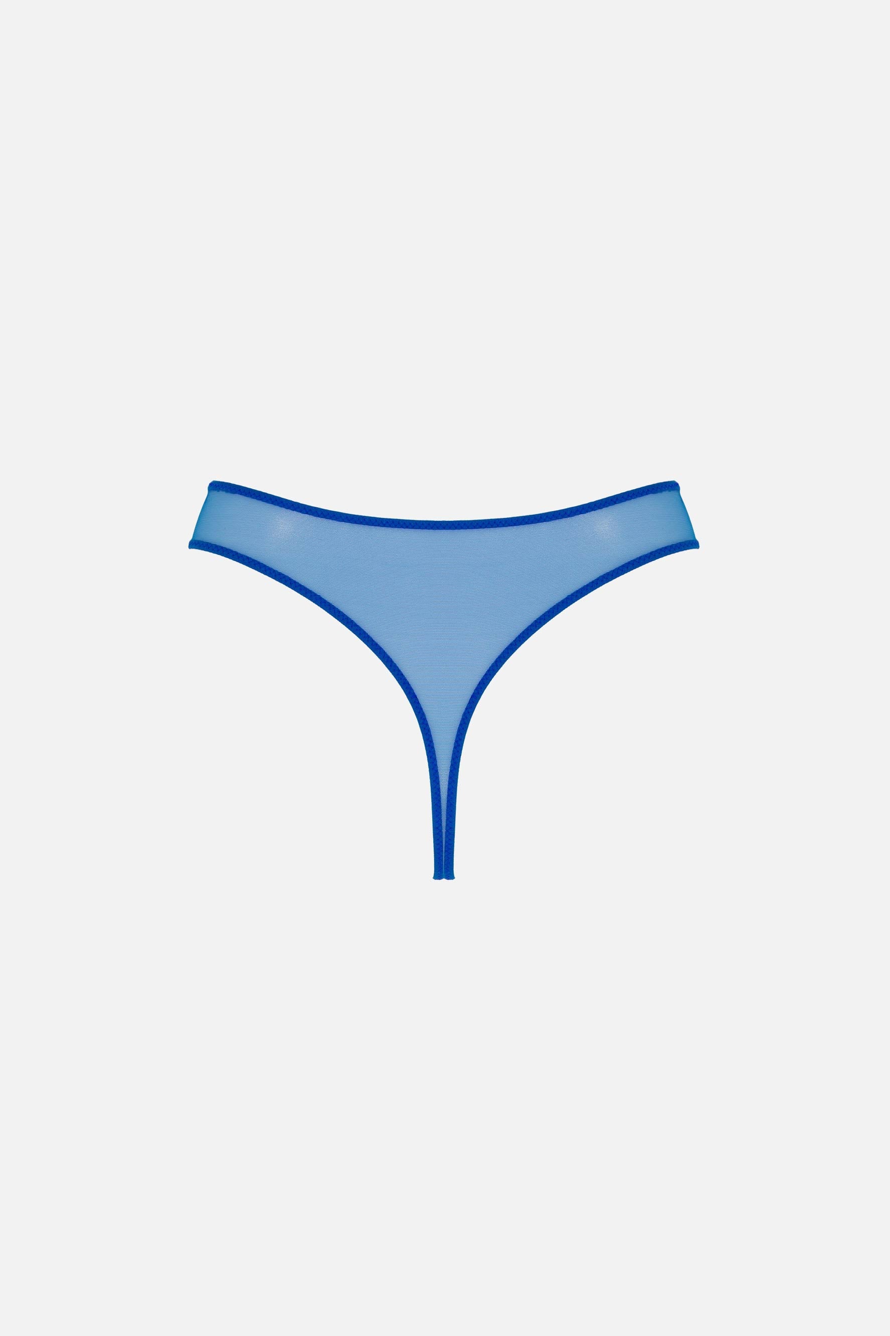MIST-Y HIGH WAIST THONG (COBALT) - LACER