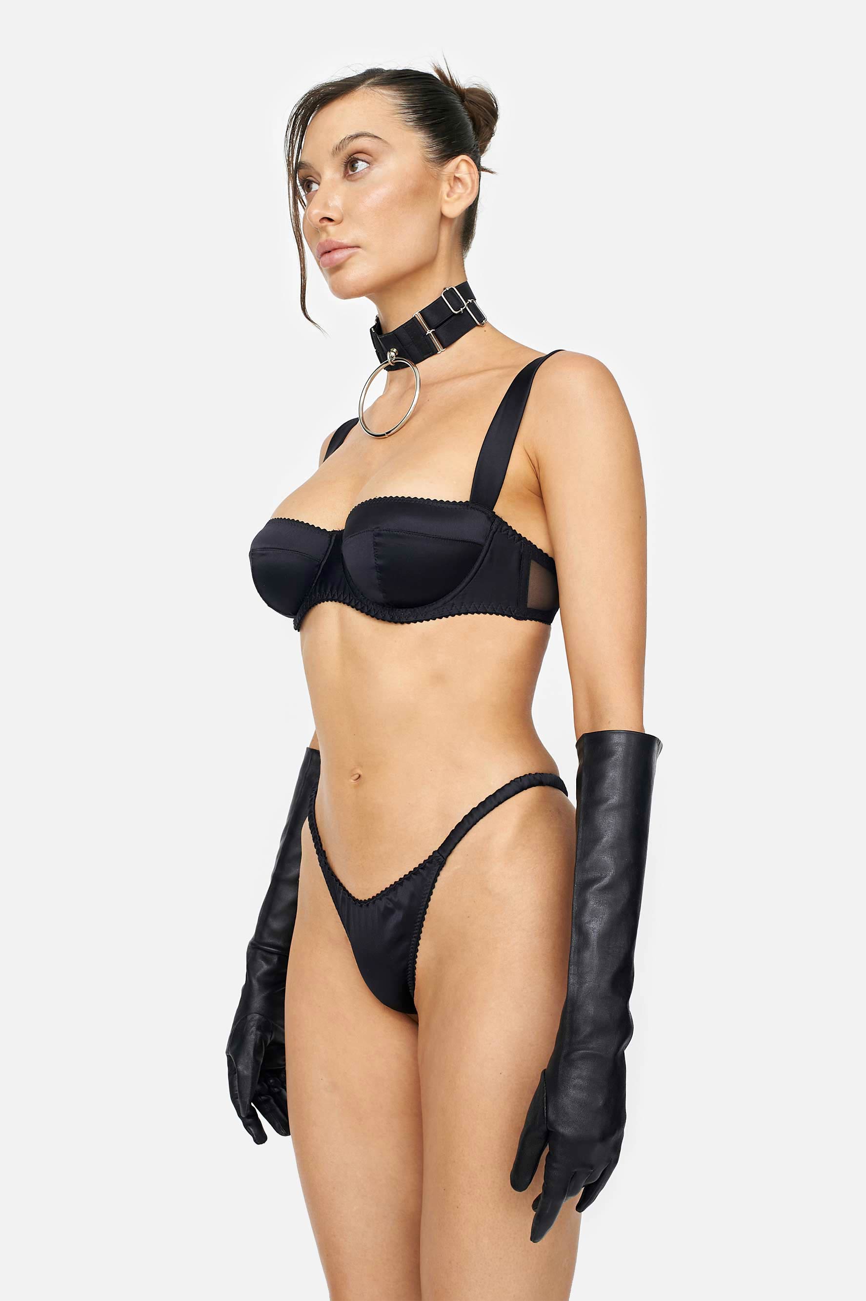 MUSE 1.0 SILK G-STRING (BLACK) - LACER