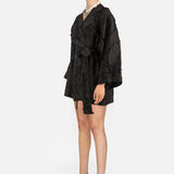 PEONY KIMONO (BLACK) - LACER