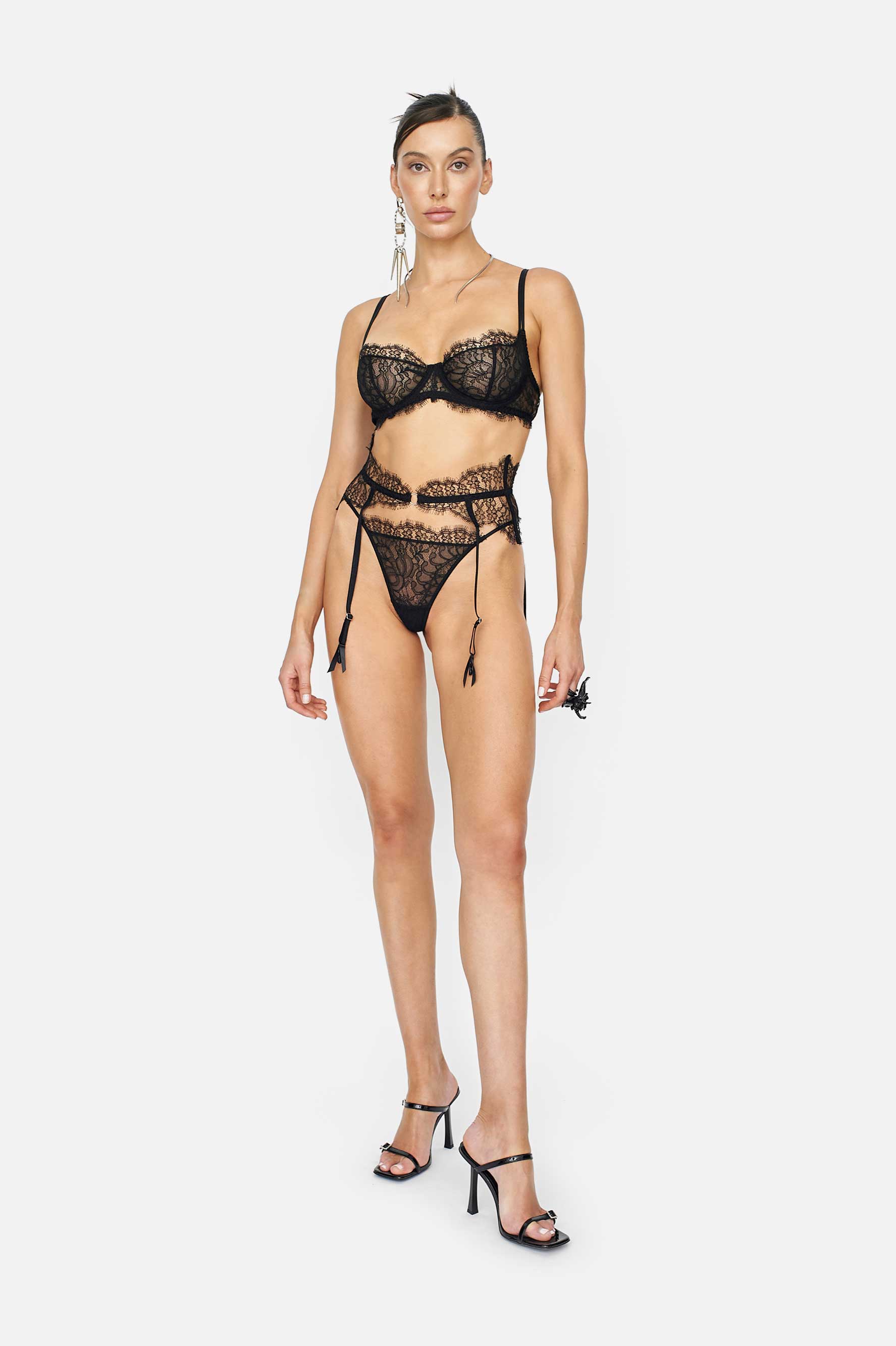 PHOENIX BLACK G-STRING - LACER