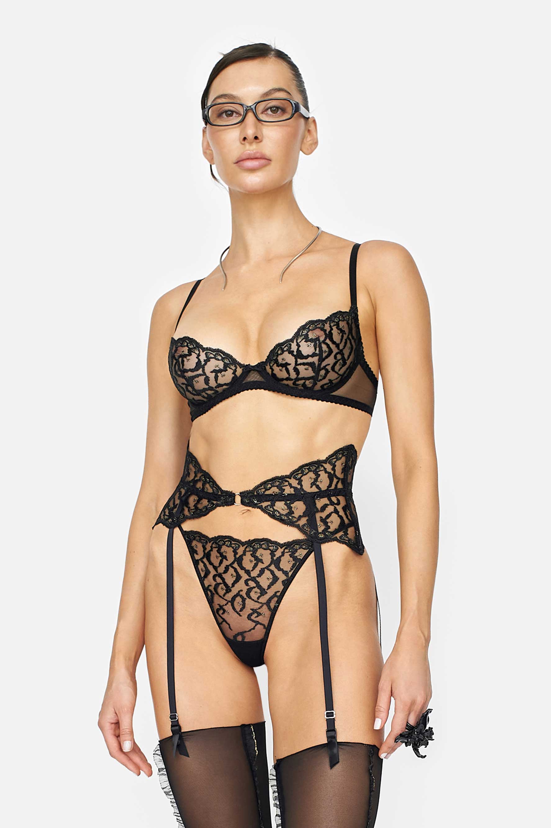 S-IREN GARTER BELT - LACER