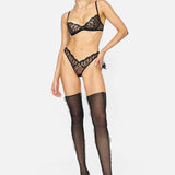 NOTEARS™ STOCKINGS-69 WITH RUFFLE DETAIL - LACER