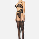 NOTEARS™ STOCKINGS-69 WITH RUFFLE DETAIL - LACER