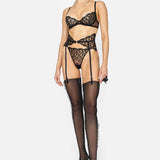 NOTEARS™ STOCKINGS-69 WITH RUFFLE DETAIL - LACER